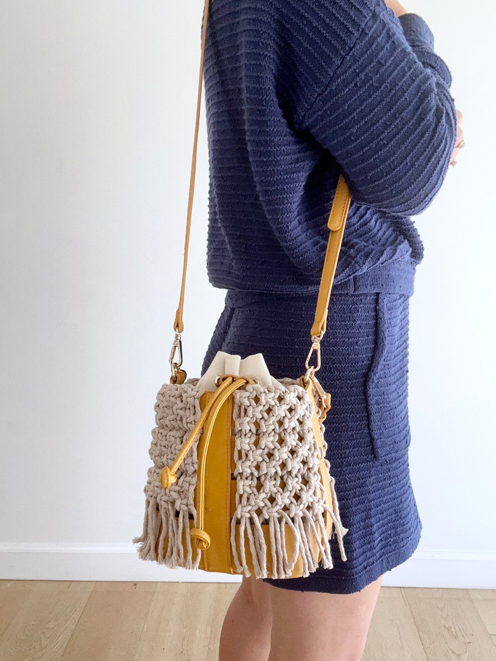 Macrame Bucket Bag