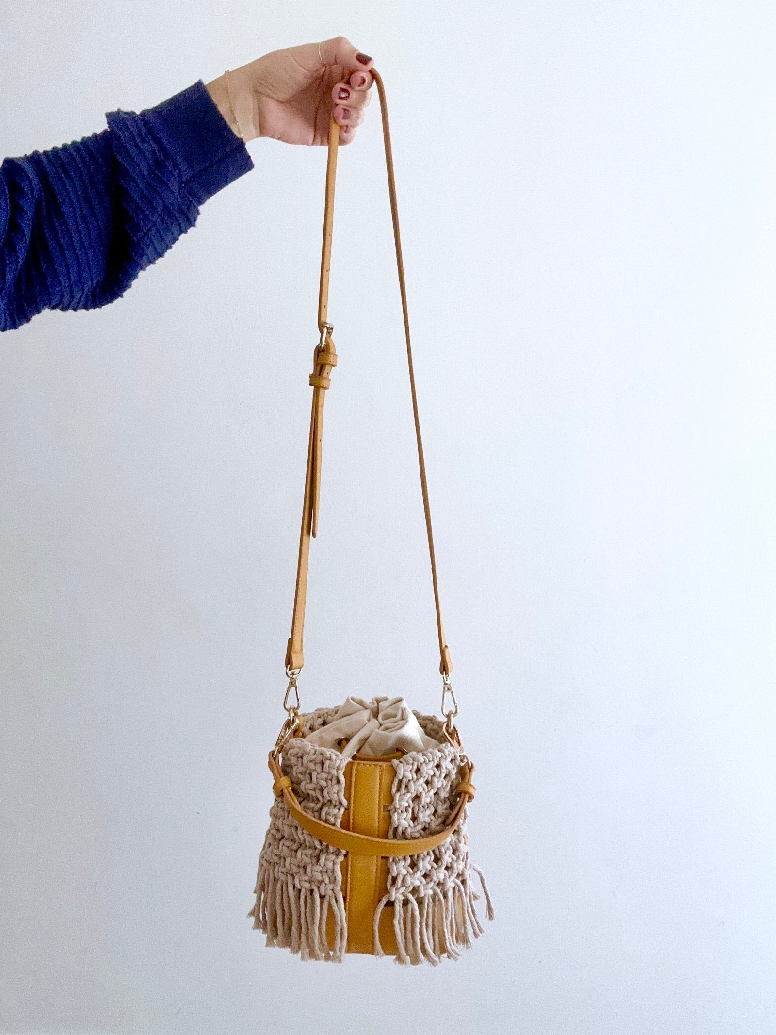 Macrame Bucket Bag