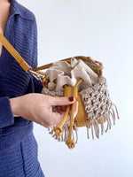 Load image into Gallery viewer, Macrame Bucket Bag
