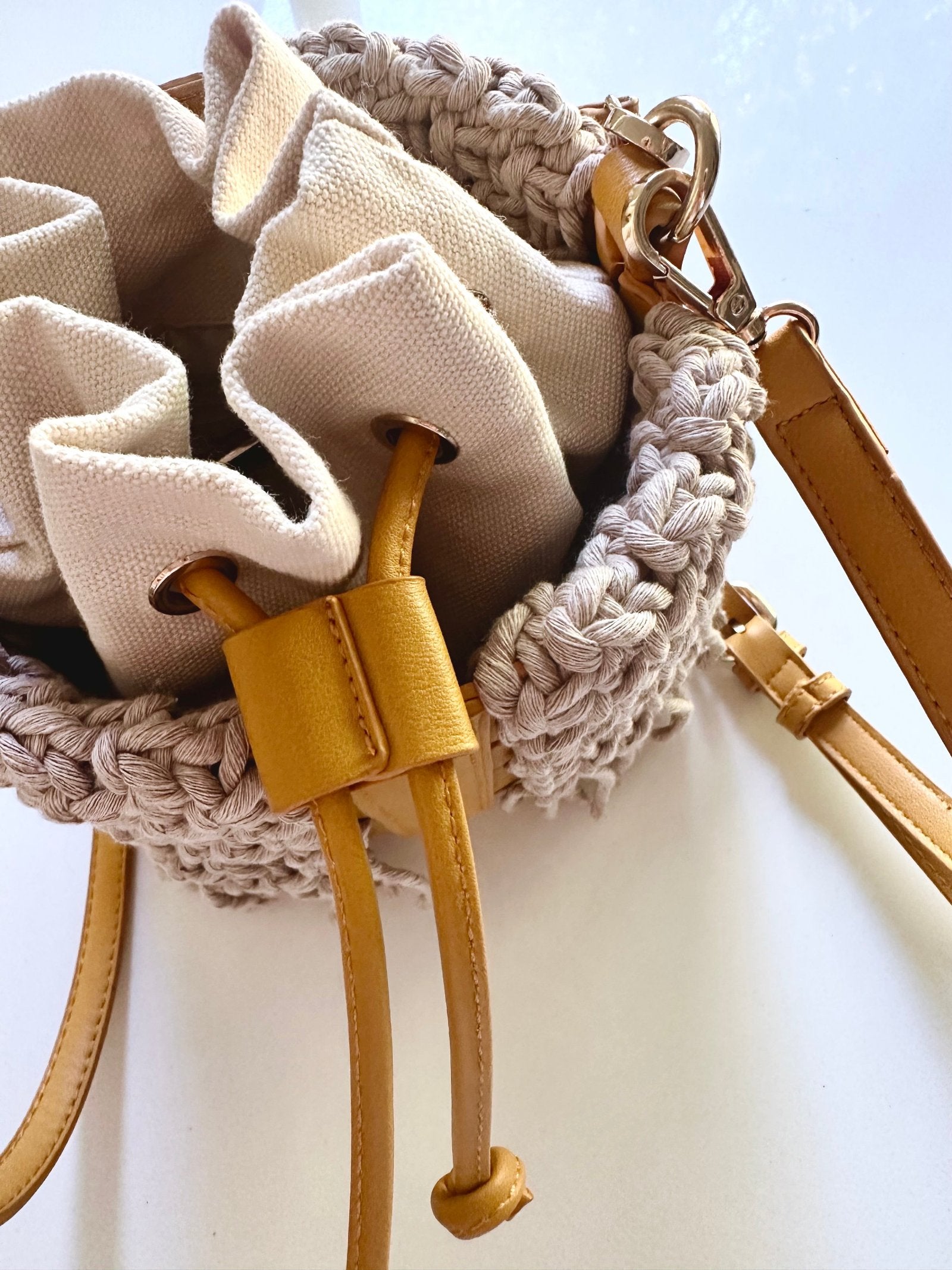 Macrame Bucket Bag