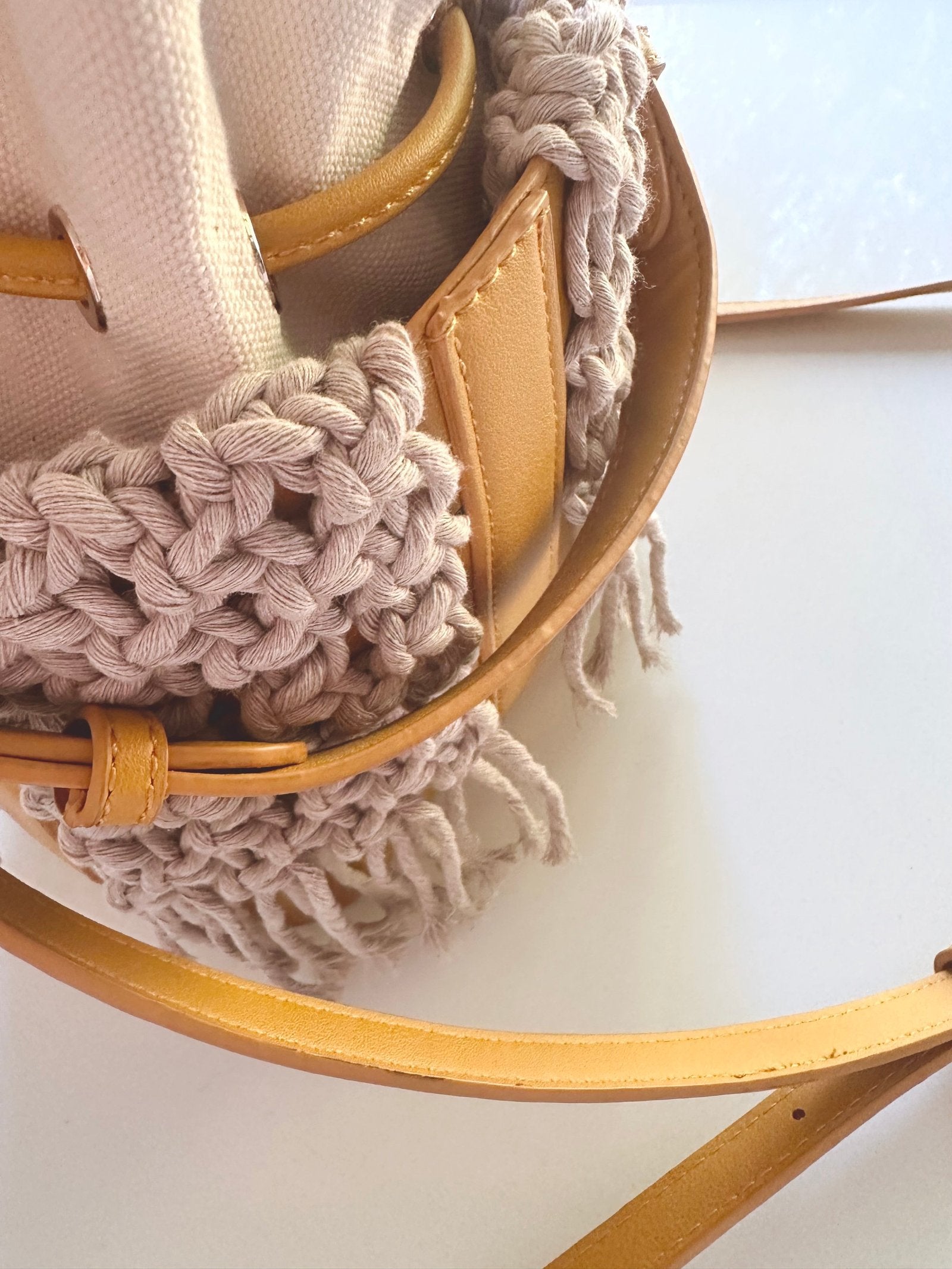 Macrame Bucket Bag