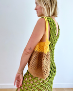 Load image into Gallery viewer, Macrame Dress: Edamame
