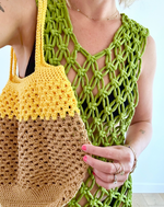 Load image into Gallery viewer, Macrame Dress: Edamame
