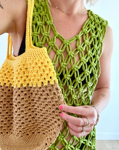 Macrame Dress: Edamame