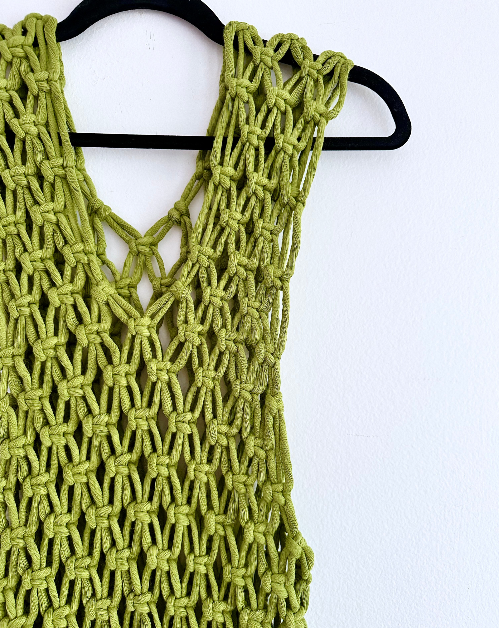 Macrame Dress: Edamame