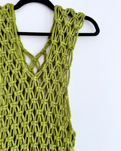 Macrame Dress: Edamame