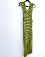 Load image into Gallery viewer, Macrame Dress: Edamame
