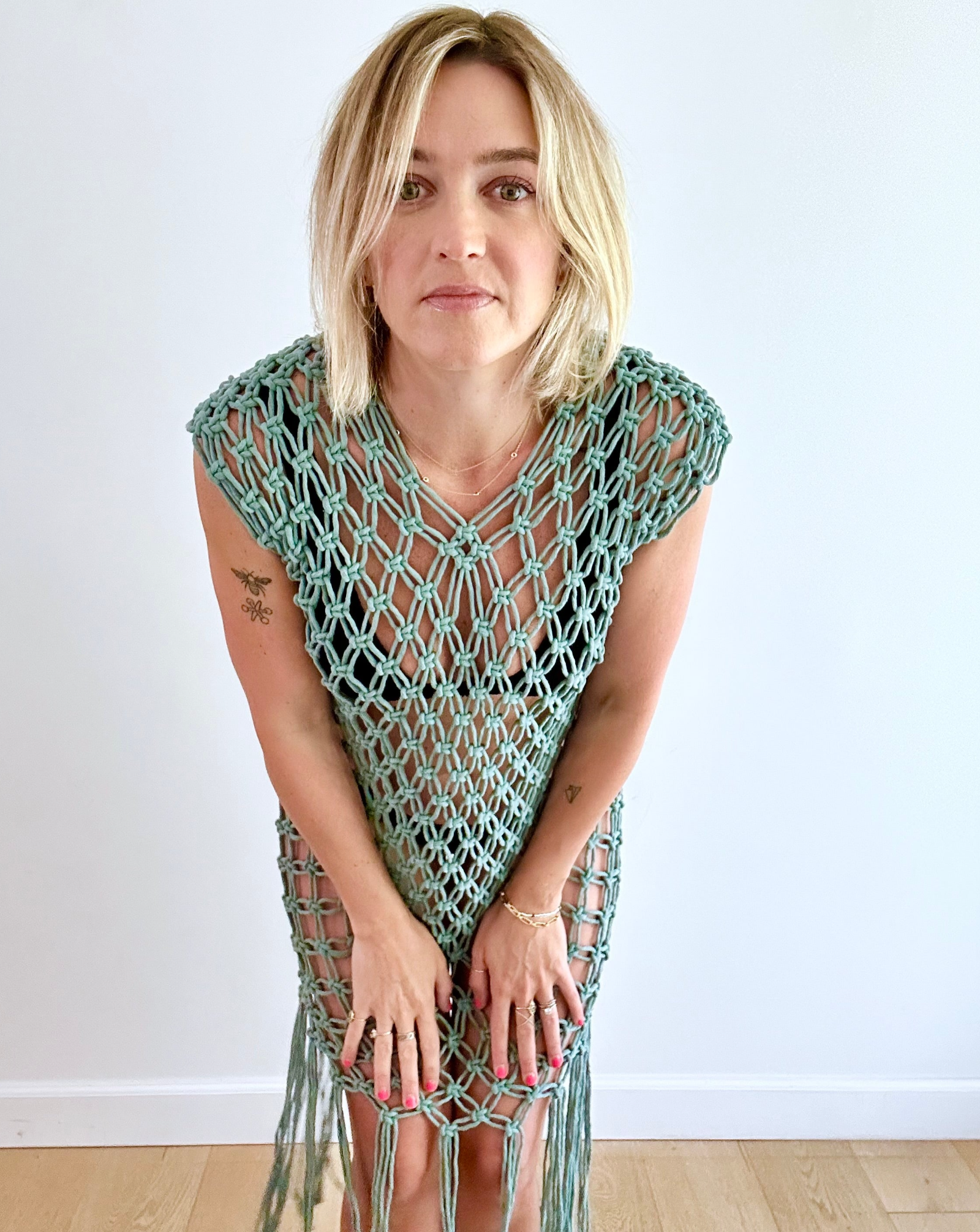 Macrame Dress: Sky