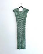 Load image into Gallery viewer, Macrame Dress: Sky
