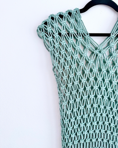 Macrame Dress: Sky