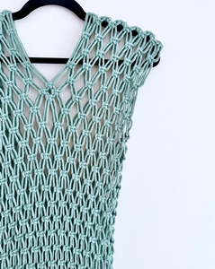 Macrame Dress: Sky