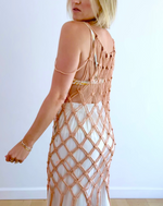 Load image into Gallery viewer, Macrame Dress: Peach
