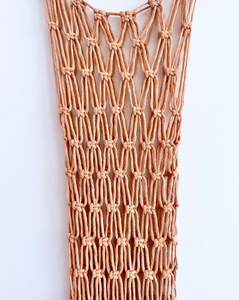 Macrame Dress: Peach