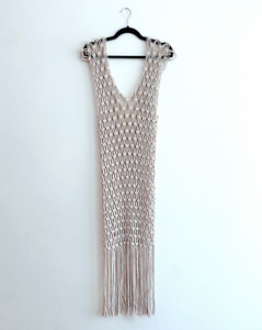 Macrame Dress: Cloud