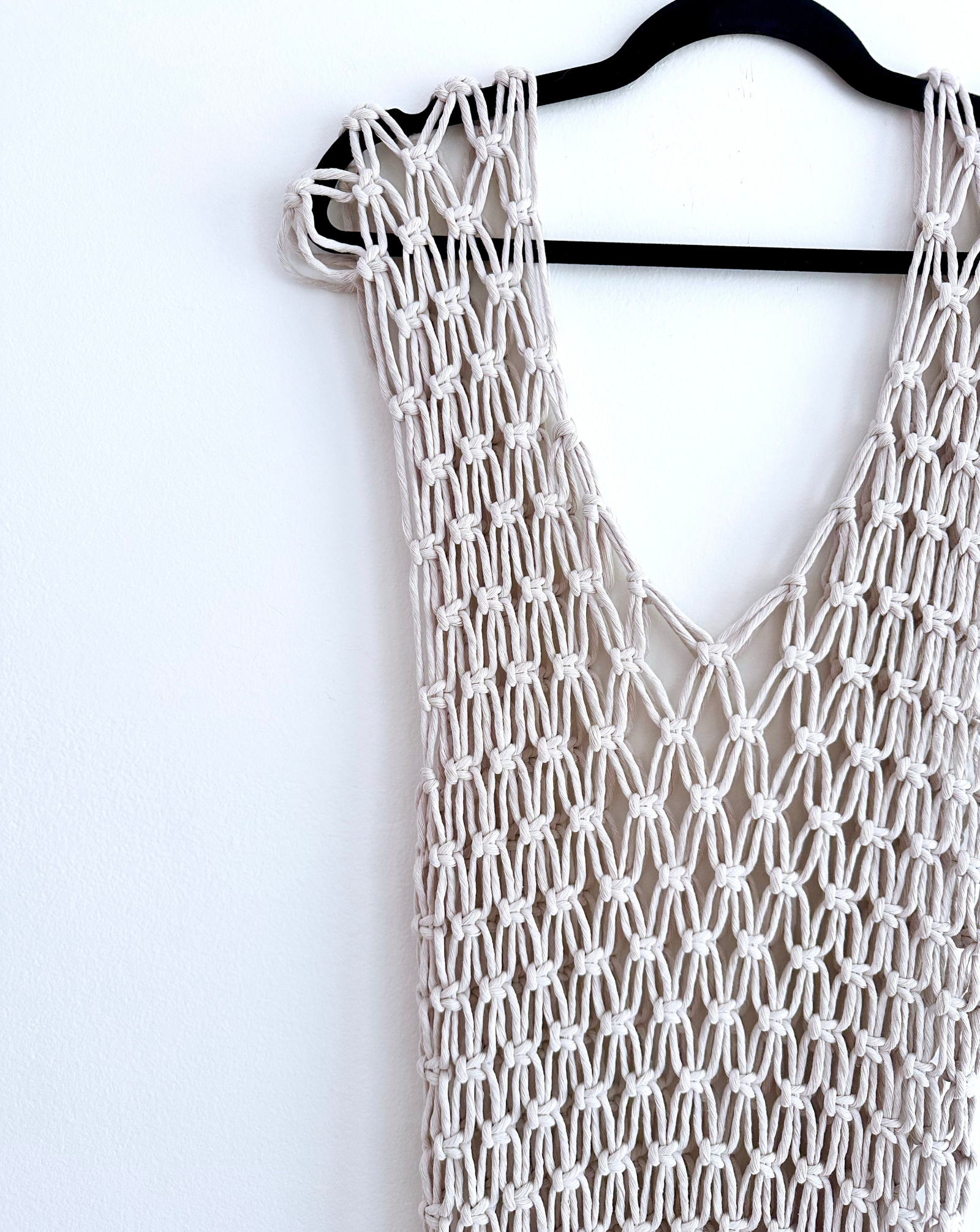 Macrame Dress: Cloud