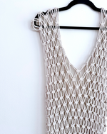 Load image into Gallery viewer, Macrame Dress: Cloud
