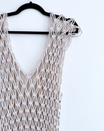 Load image into Gallery viewer, Macrame Dress: Cloud
