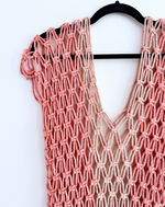 Load image into Gallery viewer, Macrame Dress: Blush Gradient
