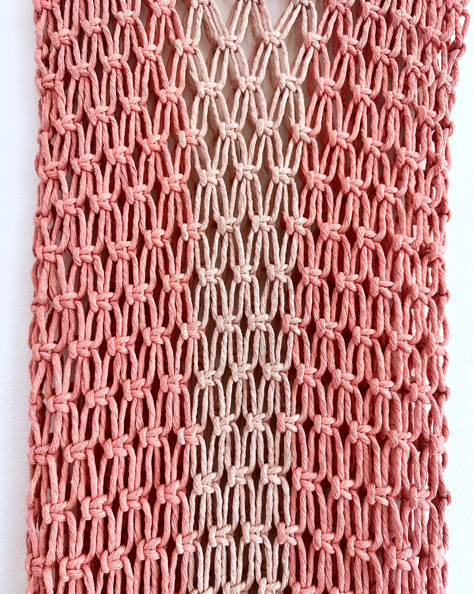 Macrame Dress: Blush Gradient