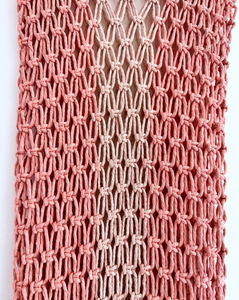 Macrame Dress: Blush Gradient