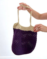 Load image into Gallery viewer, Granny Stitch Shoulder Bag: Blue
