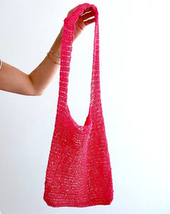 Bright Pink Shopping Bag