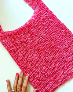 Bright Pink Shopping Bag