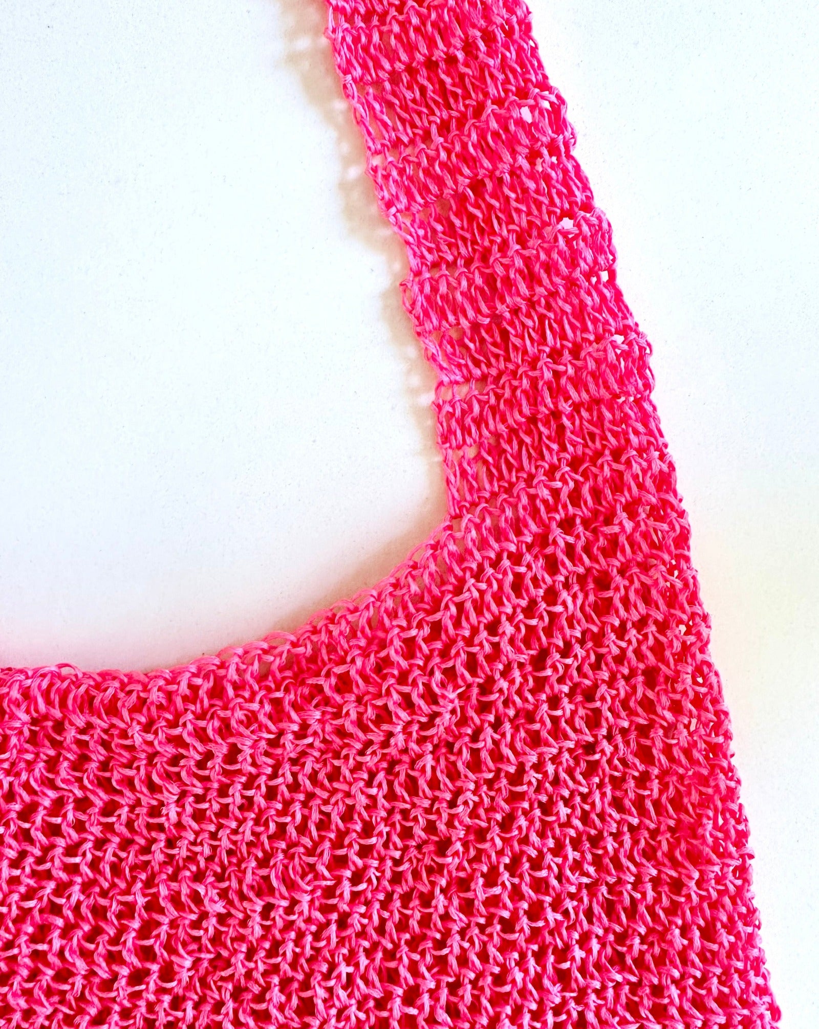 Bright Pink Shopping Bag