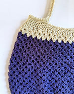 Load image into Gallery viewer, Granny Stitch Shoulder Bag: Blue
