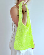 Load image into Gallery viewer, Neon Green Beach Bag
