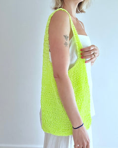 Neon Green Beach Bag