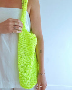 Neon Green Beach Bag